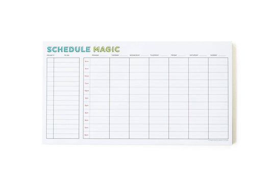 Weekly Schedule Magic Notepad